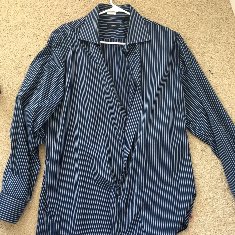 Hugo boss men’s button up shirt